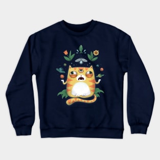 The All Knowing Cat Crewneck Sweatshirt